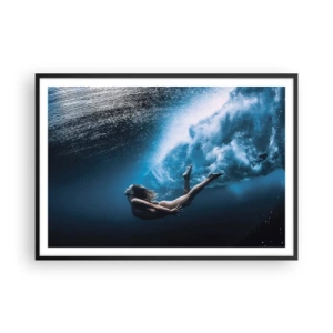 Poster in black frame - Contemporary Syren - 100x70 cm