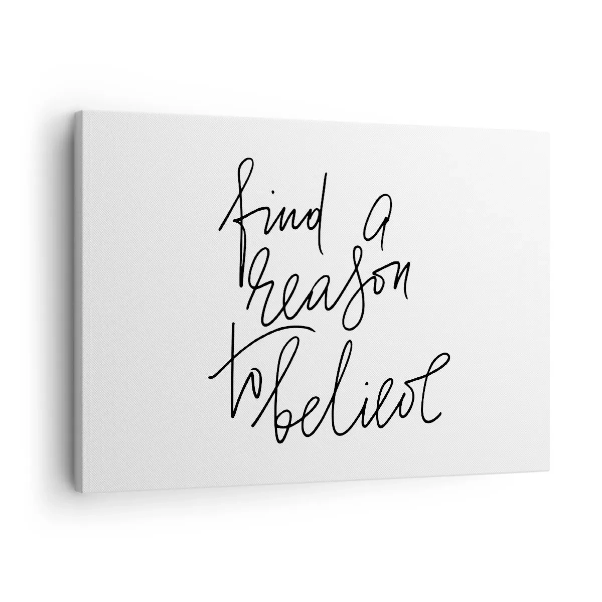 Canvas picture - A motivational quote in a minimalist style - 70x50cm - It Is Possible - Modern wall decoration for the living room and bedroom ARTTOR