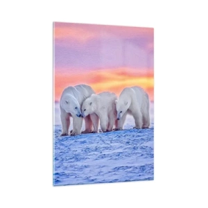 Glass picture - Family Warmth Is Enough - 80x120 cm