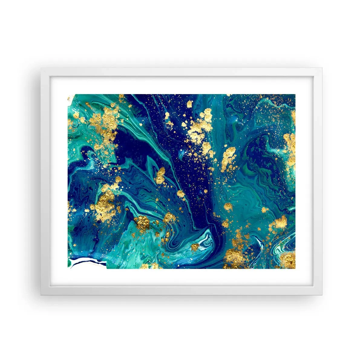 Poster in white frmae - Sun Flakes - 50x40 cm