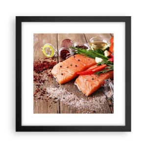 Poster in black frame - Norwegian Adventure in the Kitchen - 30x30 cm