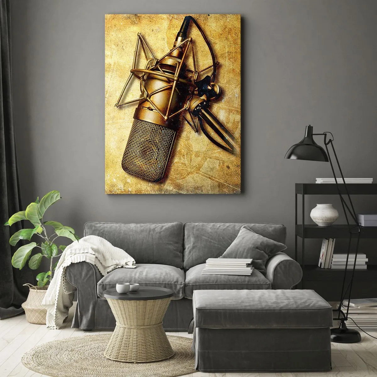 Canvas picture - Golden Years of the Radio - 55x100 cm
