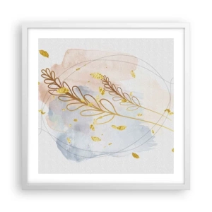 Poster in white frmae - Golden Blast - 50x50 cm