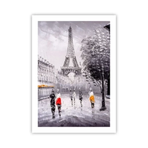 Poster - Parisian Walk - 50x70 cm