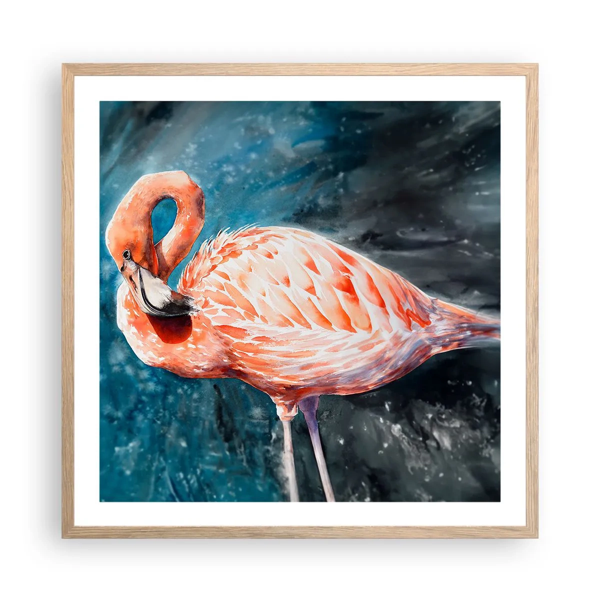 Poster in light oak frame - Decorative by Nature - 60x60 cm