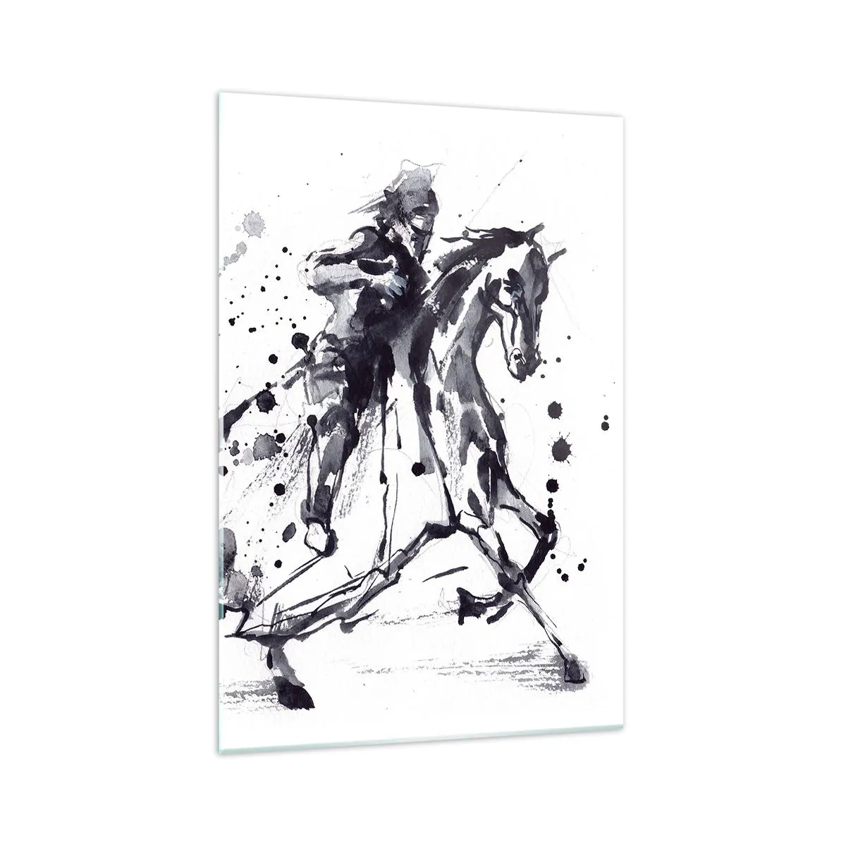 Glass picture - Black Knight - 70x100 cm