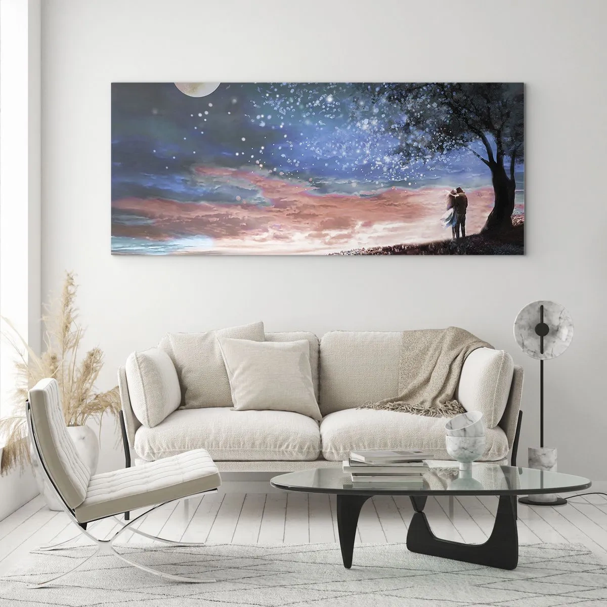 Glass picture - Starry Spectacle - 160x50 cm