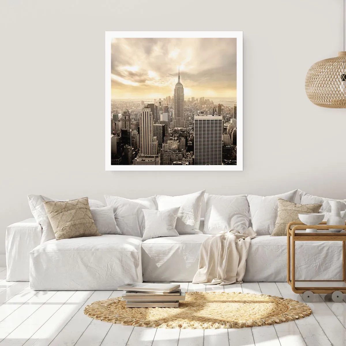 Poster - New York Woven in Grey - 60x60 cm