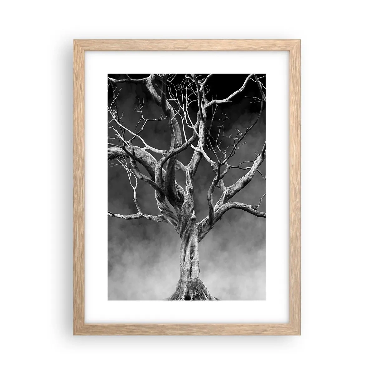 Poster in light oak frame - Primordial and Sacred - 30x40 cm