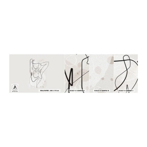 Photo Wallpaper Sample Standard Eco - Art of Seduction - Woman, Graphics, Piece - 100x30 cm