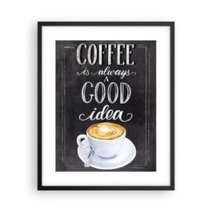 Poster in black frame - Of Course! - 40x50 cm