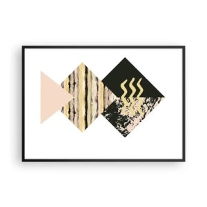 Poster in black frame - Not So Straightforward - 100x70 cm