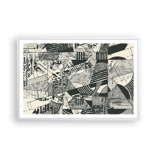 Poster in white frmae - Dynamics of Contemporaneity - 91x61 cm