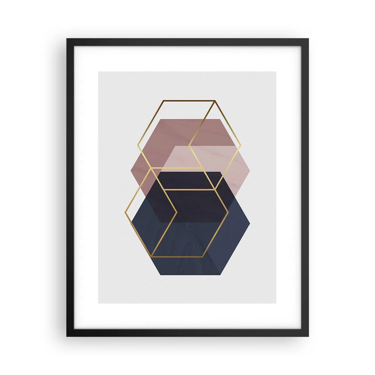 Poster in black frame - Power of Simplicity - 40x50 cm