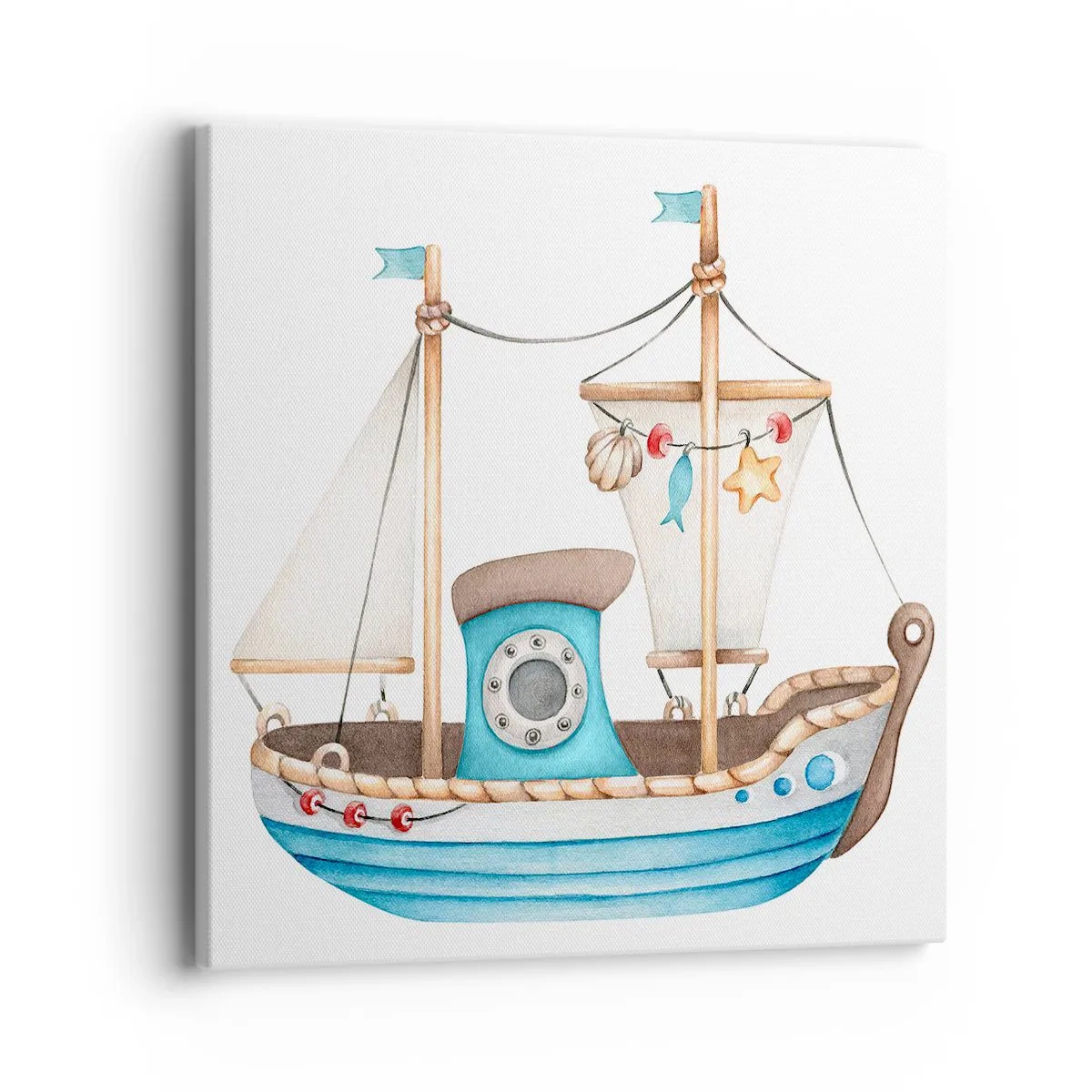 Canvas picture - Ahoy, Adventure! - 40x40 cm