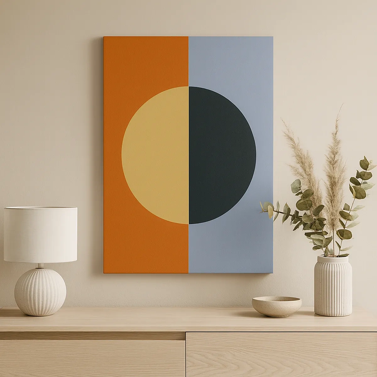 Canvas picture - Composition of Warm and Cool - 50x70 cm