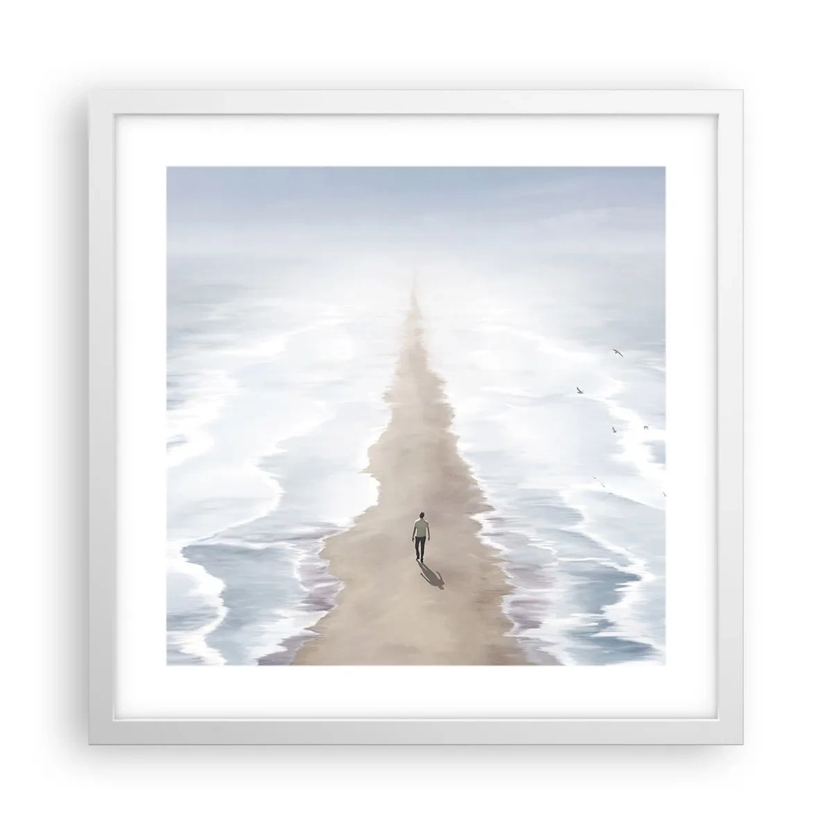 Poster in white frmae - Bright Future - 40x40 cm