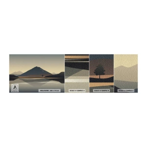 Photo Wallpaper Sample Self-Adhesive Deluxe Sticker - Mirror Image - Iceberg, Piece, Landscape - 100x30 cm