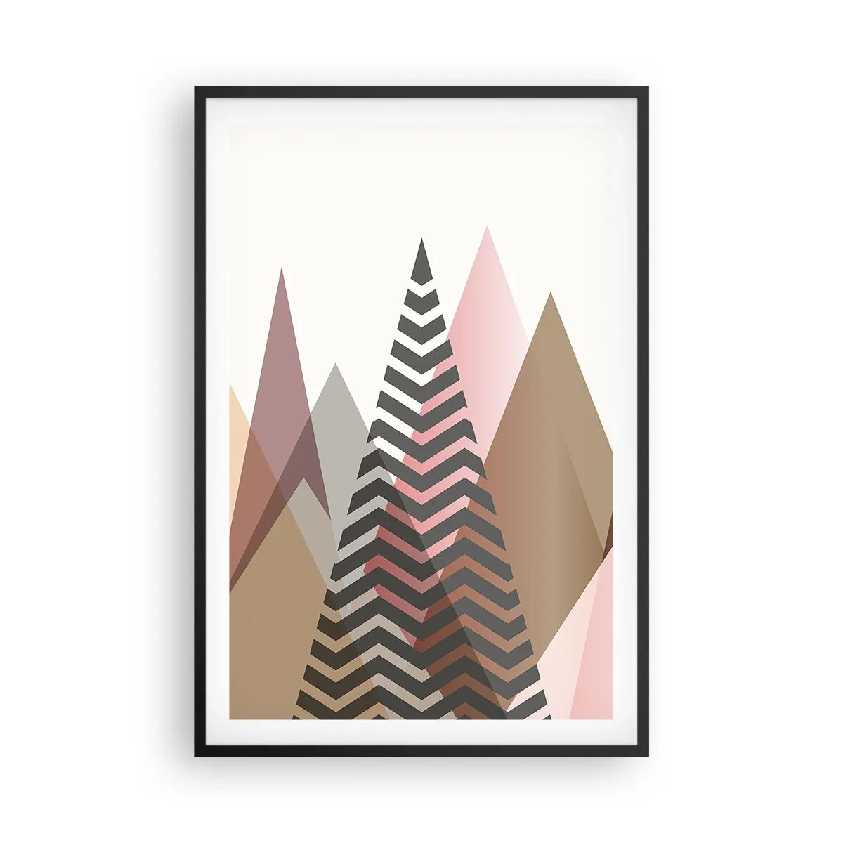 Poster in black frame - View of the Piramide - 61x91 cm