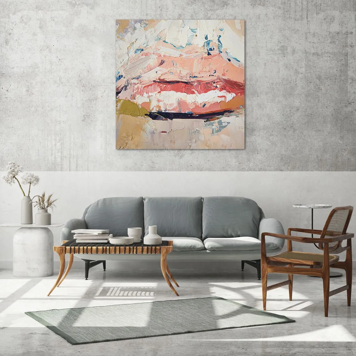 Glass picture - It Awakens the Senses - 40x40 cm