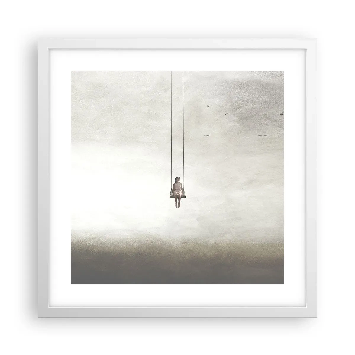 Poster in white frmae - Child in Us - 40x40 cm