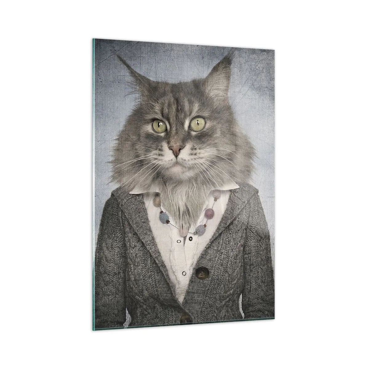 Glass picture - Furcoats Are in Vogue Again - 50x70 cm