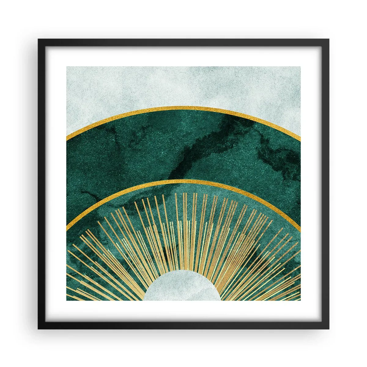 Poster in black frame - Another Solar System - 50x50 cm