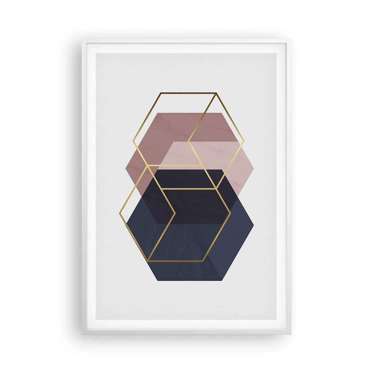 Poster in white frmae - Power of Simplicity - 70x100 cm