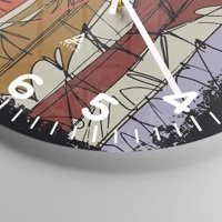 Clock face with numbers