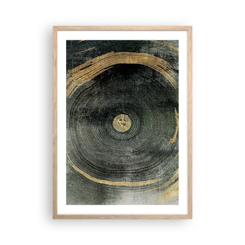 Poster in light oak frame - Change and Persistance - 50x70 cm