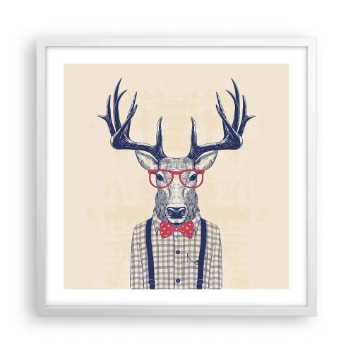 Poster in white frmae - Fun Extravagance - 50x50 cm