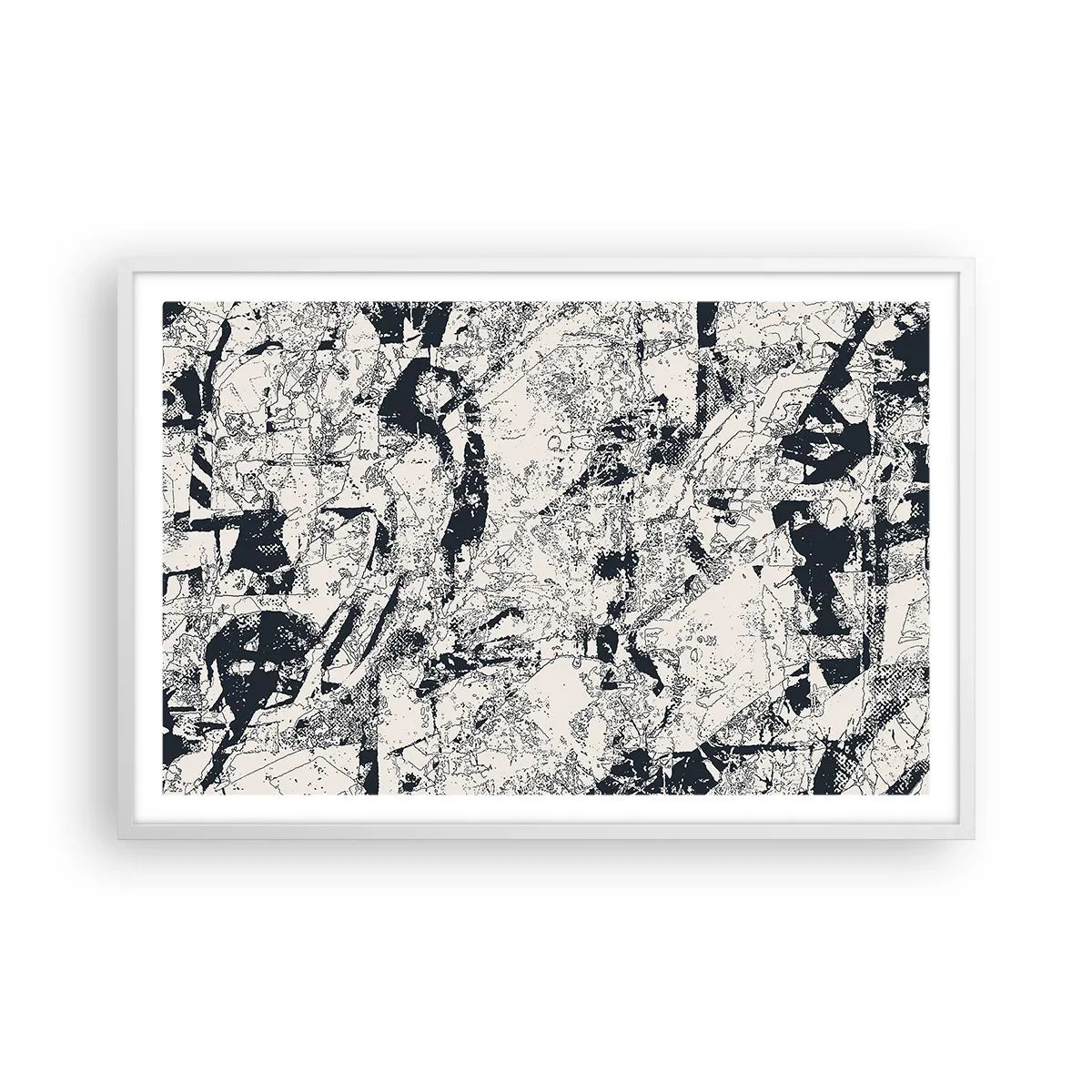 Poster in white frmae - Infilitration of Opposites - 91x61 cm