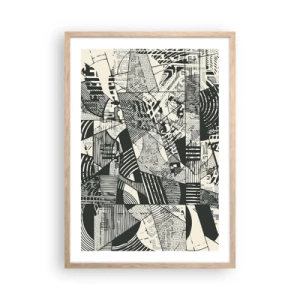 Poster in light oak frame - Dynamics of Contemporaneity - 50x70 cm
