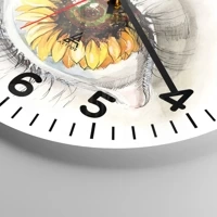 Clock face with numbers