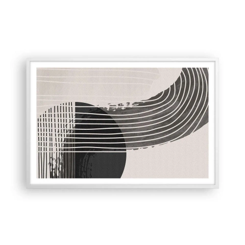 Poster in white frmae - There and Back - 91x61 cm