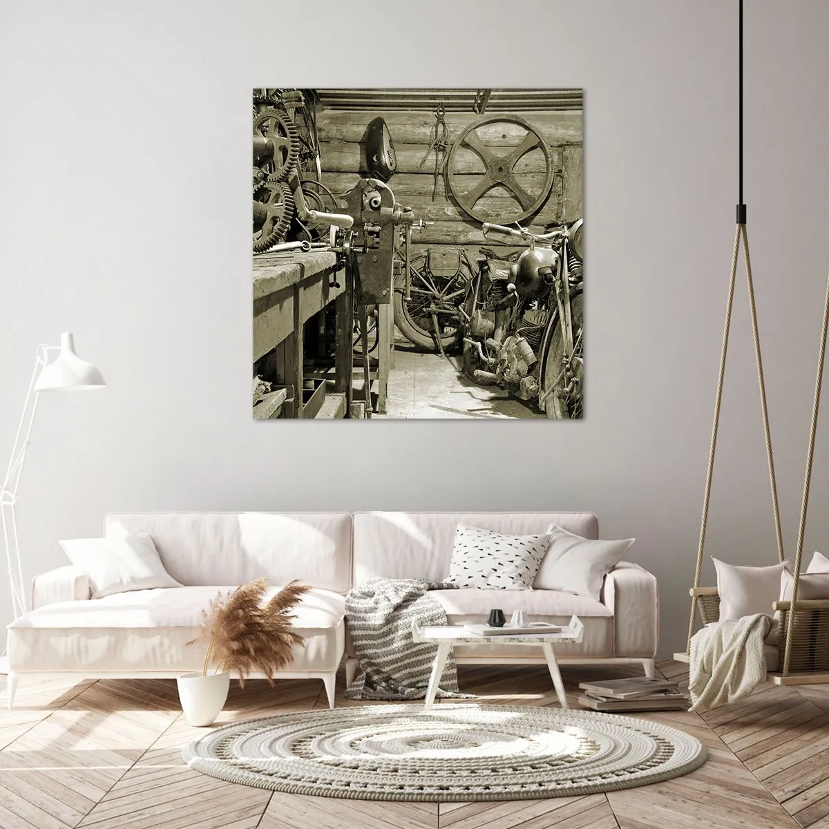 Canvas picture - In Grandad's Shed - 30x30 cm