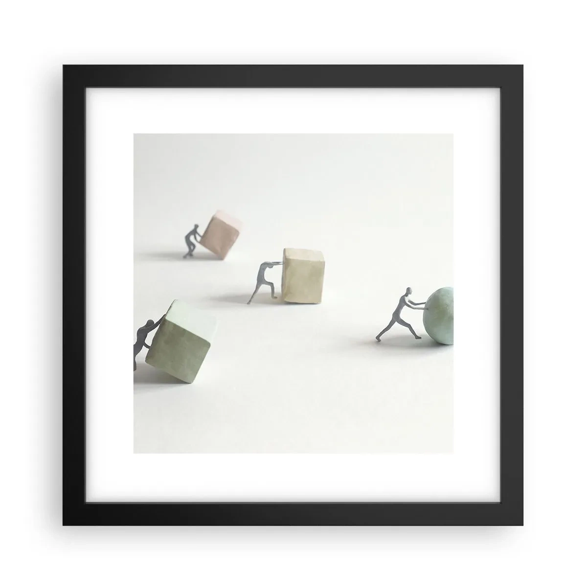 Poster in black frame - That's Life - 30x30 cm