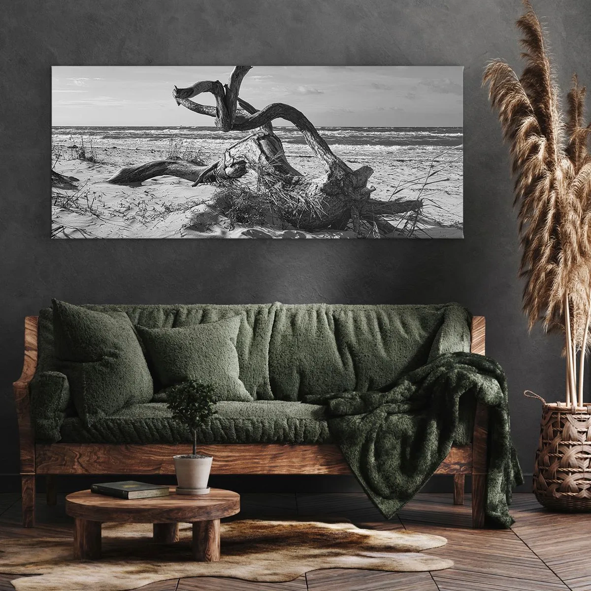 Canvas picture - Seaside Sculpture - 90x30 cm