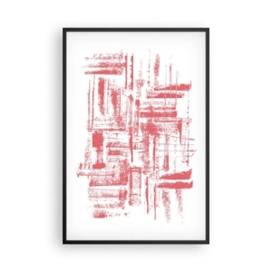 Poster in black frame - Red City - 61x91 cm