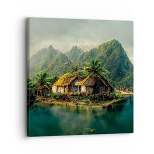Canvas picture - Tropical Paradise - 30x30 cm