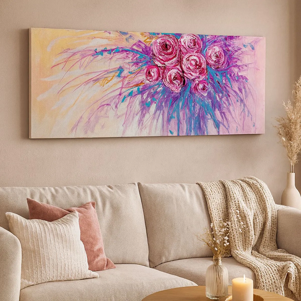 Canvas picture - Rose Fountain - 100x40 cm