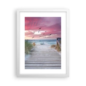 Poster in white frmae - Baltic Impression - 30x40 cm