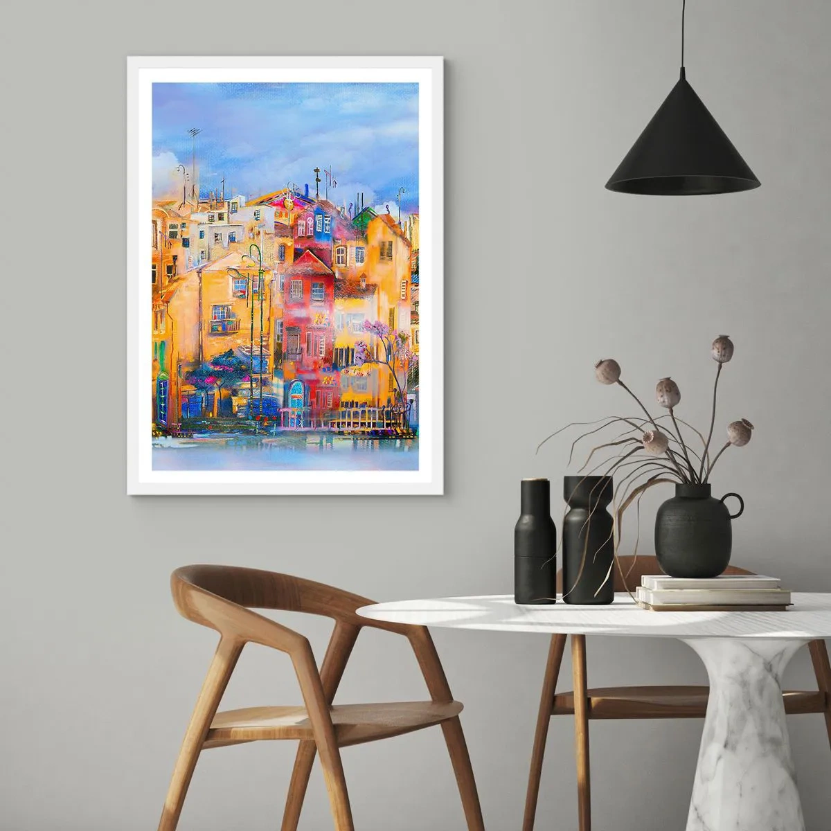 Poster in white frmae - We Are Together - 40x50 cm