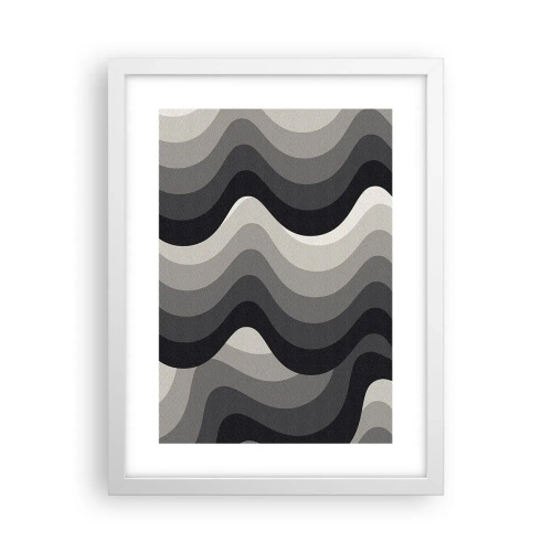 Poster in white frmae - Wave after Wave - 30x40 cm
