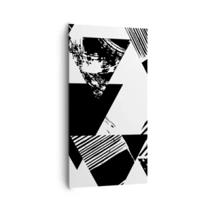 Canvas picture - Rain of Triangles - 65x120 cm