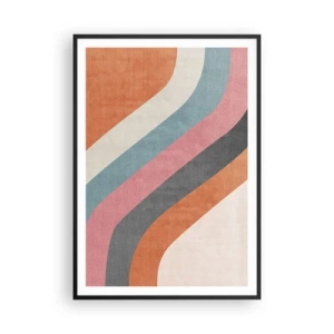 Poster in black frame - Diagonal Composition - Movement - 70x100 cm