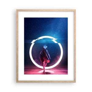 Poster in light oak frame - Between Worlds - 40x50 cm