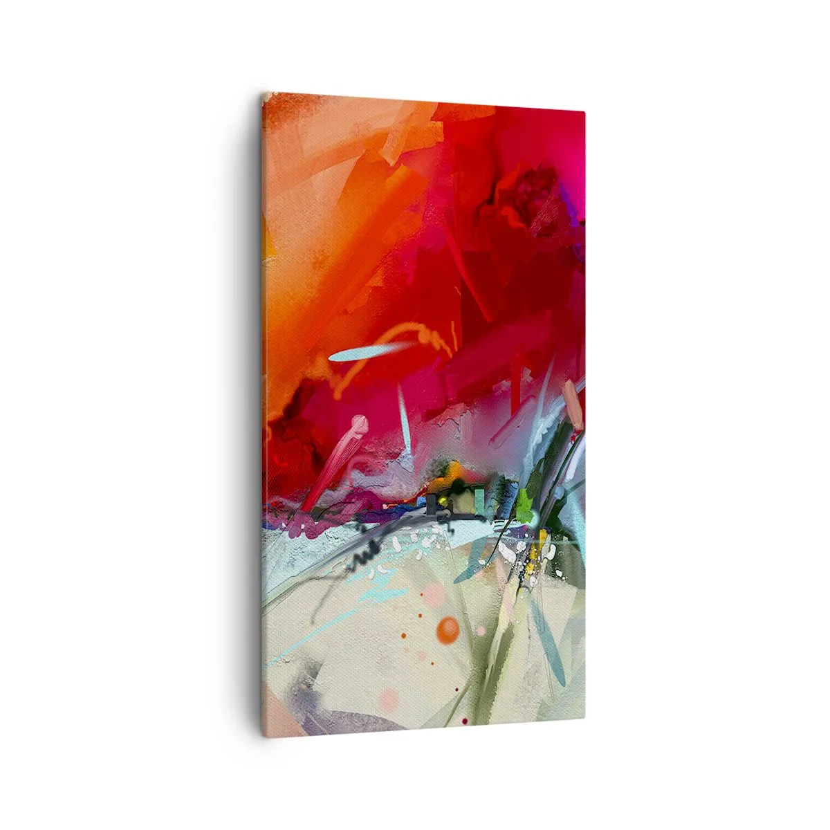 Canvas picture - Explosion of Lights and Colours - 45x80 cm