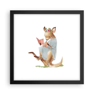 Poster in black frame - Read to Me, Mum - 30x30 cm