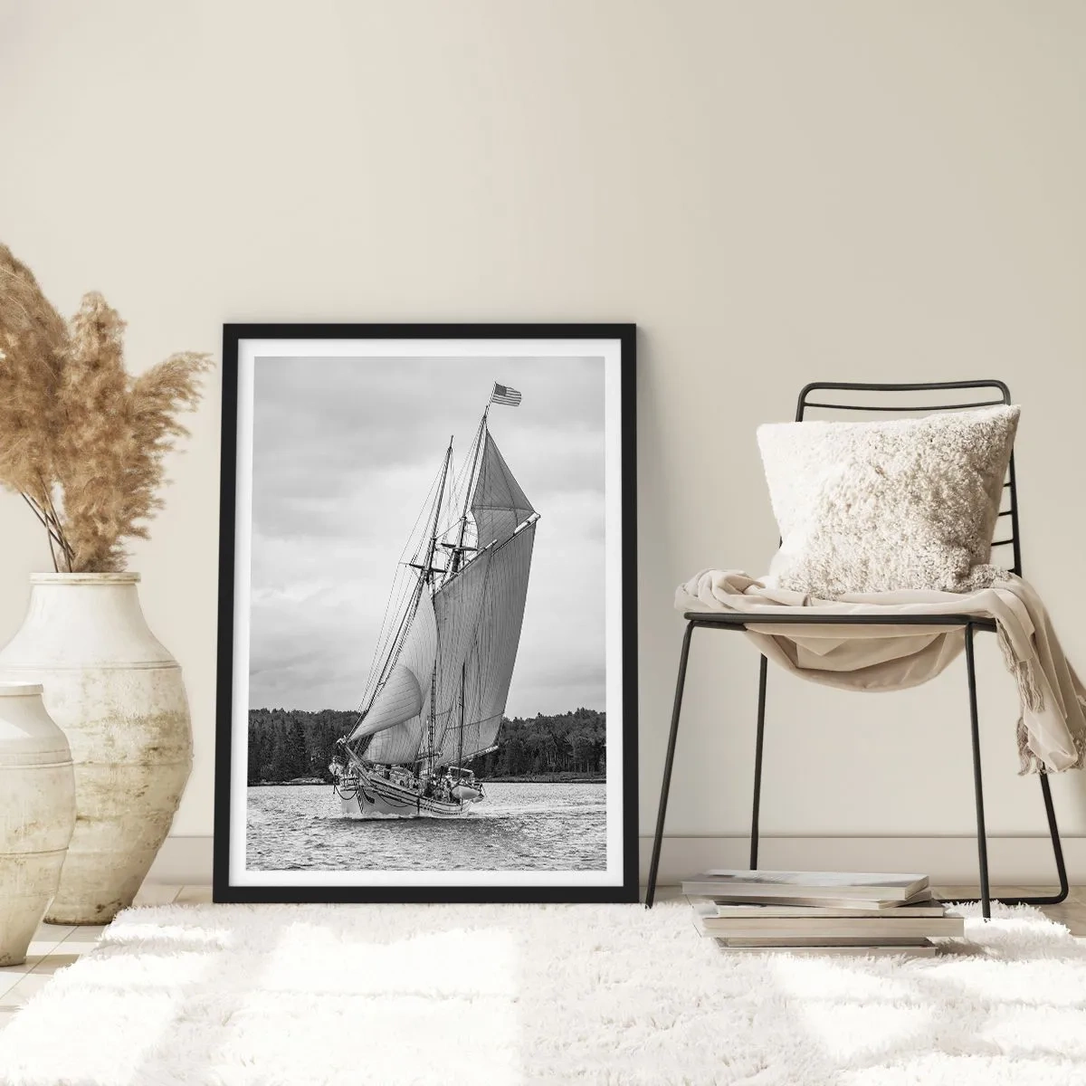 Poster in black frame - Brothers of the Wind - 30x40 cm